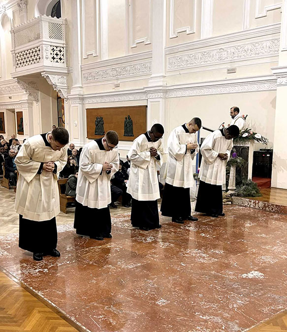 Il seminarista Gennaro Sallustio istituito Lettore