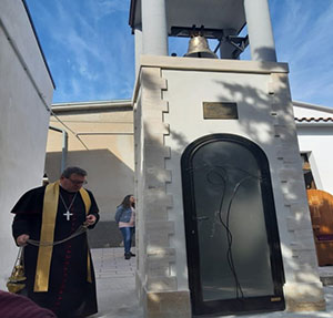 Benedizione della torre campanaria nel cimitero di Torella del Sannio
