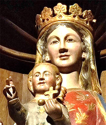 La statua lignea della Madonna di Canneto